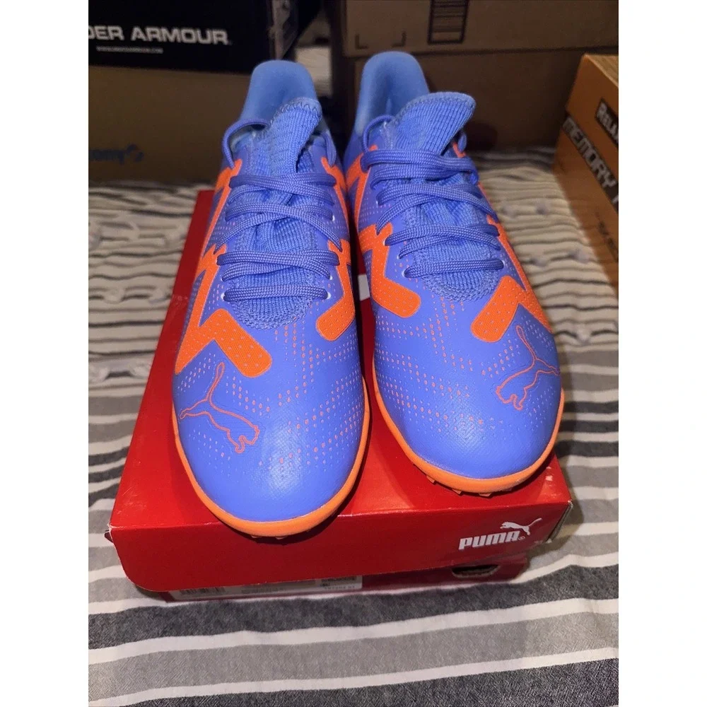 PUMA FUTURE Play TT‎ Junior Soccer Cleats size 5.5 Youth Blue/Orange